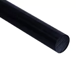 Black Extruded Nylon Rod