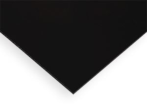 Acrylic Sheet - BLACK 2025 / 9RK01 (Opaque) Extruded Paper-Masked