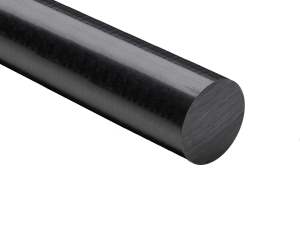 Black PPS Rod | 40% Glass-Fill