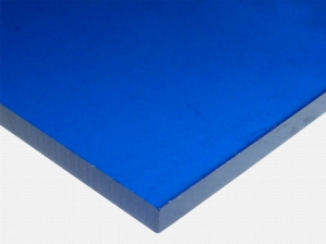 Acrylic Sheet - Blue 2424 Cast Paper-Masked (Transparent 7%)
