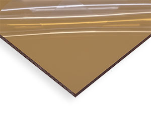 12 x 20 Gold Extruded Mirror Acrylic Sheet