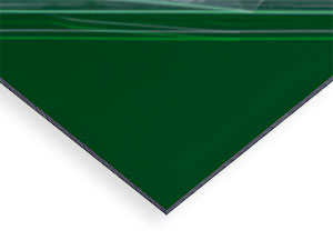 12 x 20 Green Extruded Mirror Acrylic Sheet