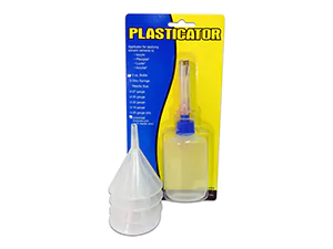 Plasticator Glue Bottle Applicator and Funnel Pack