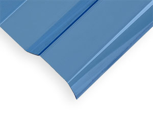 Sky Blue Corrugated Polycarbonate | 3 Corrugation Width