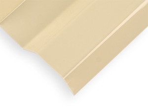 Smooth Cream Corrugated Polycarbonate | 3 Corrugation Width