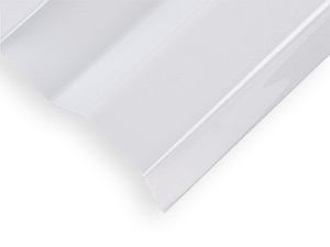White Opal Corrugated Polycarbonate | 3 Corrugation Width