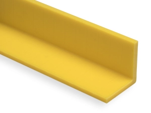Yellow Reprocessed UHMW Angle Profile