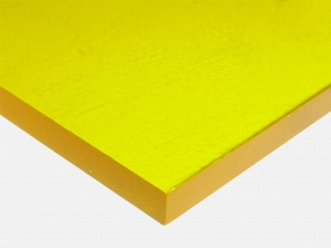 Acrylic Sheet - Yellow 2208 Cast Paper-Masked (Transparent 75%)
