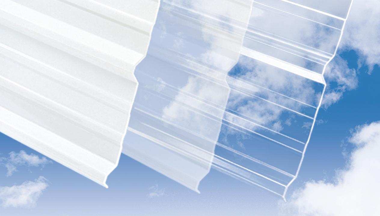 SunSky 12 Clear Corrugated Polycarbonate Sheet