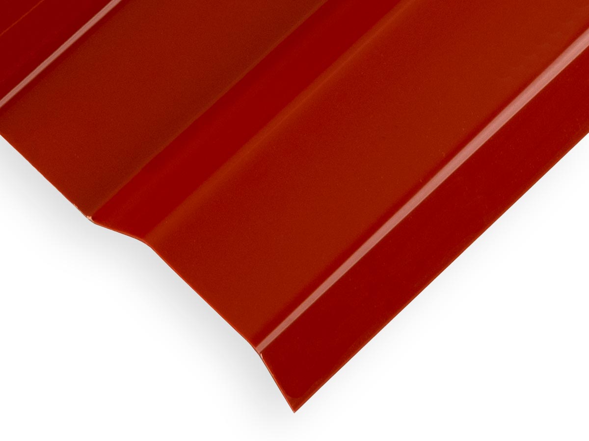 SunTuf Red Brick Corrugated Polycarbonate